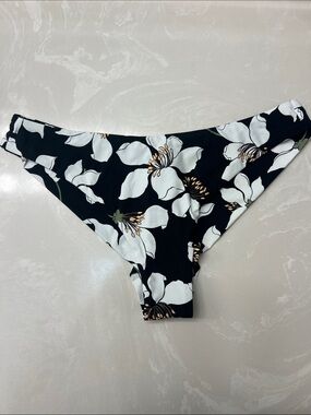 Volcom Women's Print Midnight Lily Cheeky Bikini Bottom Size Medium